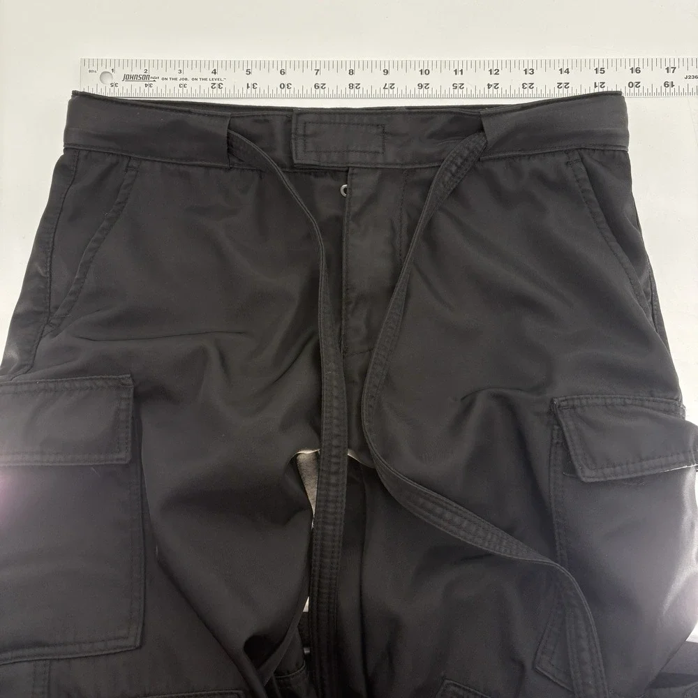 MNML Nylon Track Cargo Pants Button & Zip Leg Opium Avantgarde Rick Style Men 28
